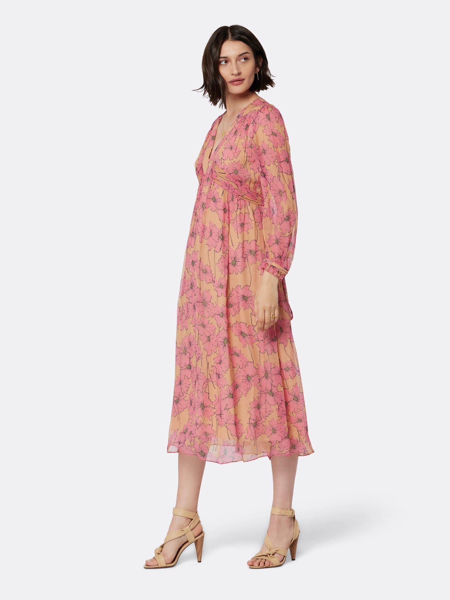 Kaz Midi Silk Dress sold by Joie product image thumbnail 5
