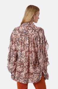 Dulumie Long Sleeve Silk Top sold by Joie