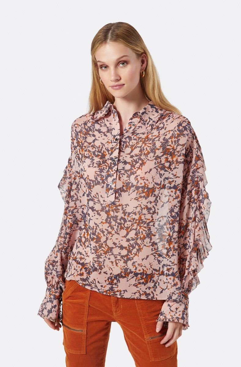 Dulumie Long Sleeve Silk Top sold by Joie