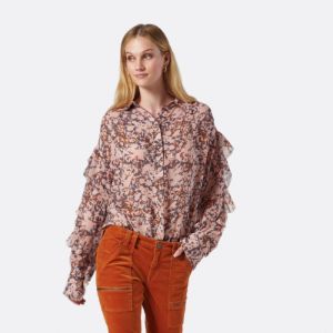 Dulumie Long Sleeve Silk Top sold by Joie