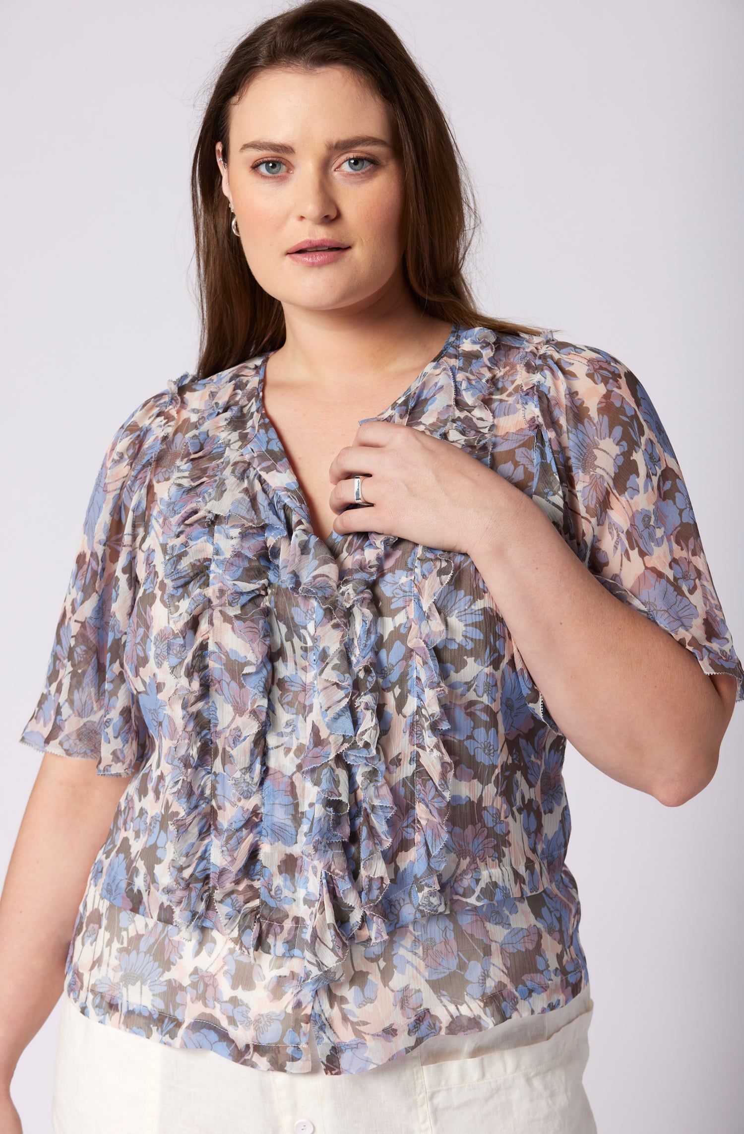 Mikayla Short Sleeve Silk Top sold by Joie product image thumbnail 8