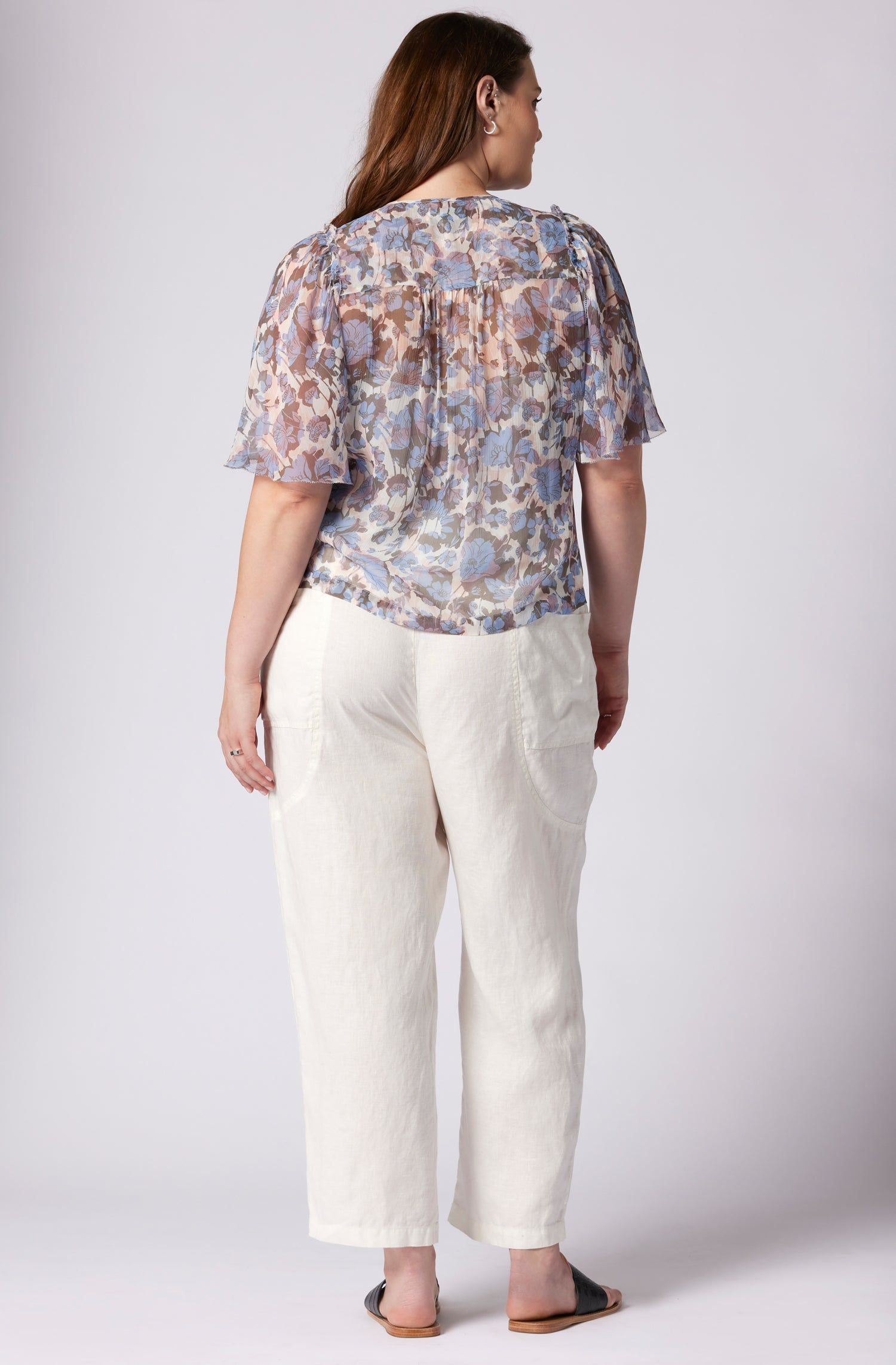 Mikayla Short Sleeve Silk Top sold by Joie product image thumbnail 7