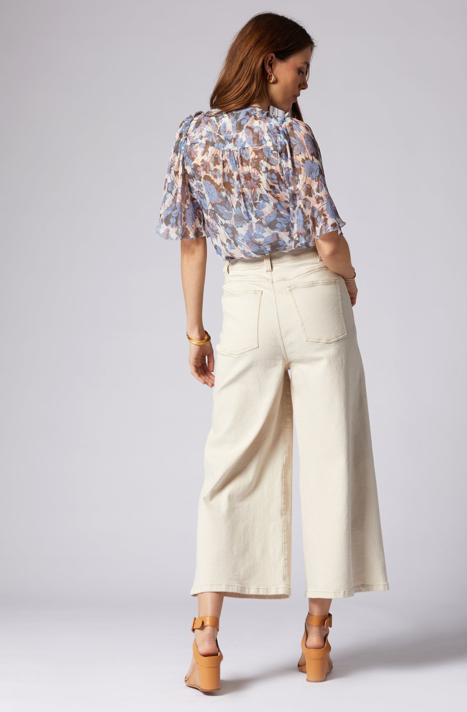 Mikayla Short Sleeve Silk Top sold by Joie product image thumbnail 4