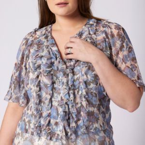 Mikayla Short Sleeve Silk Top sold by Joie