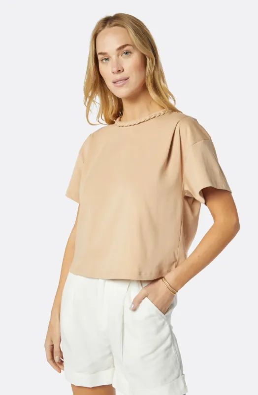 Sola Short Sleeve Cotton Top sold by Joie