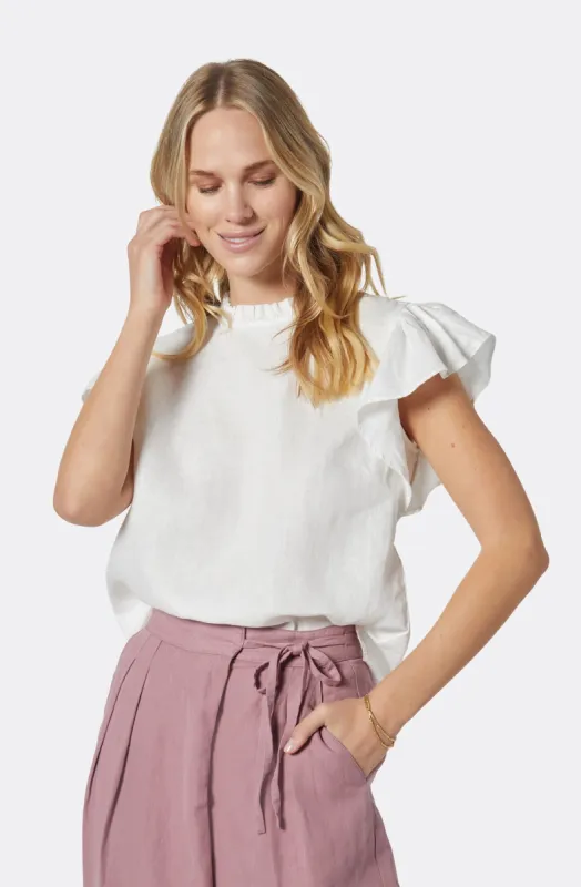 Juri Short Sleeve Linen Top sold by Joie