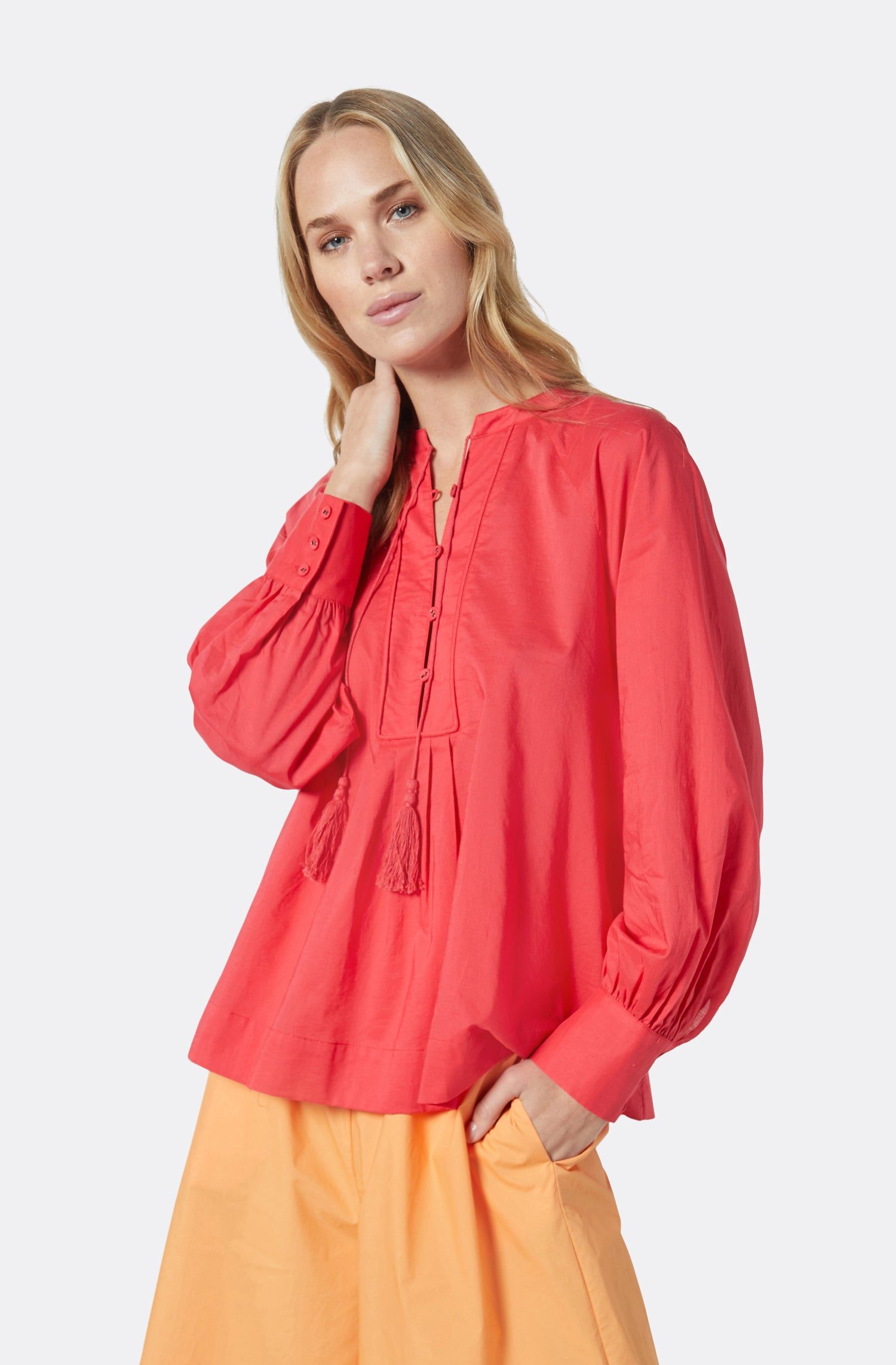 Dracha Long Sleeve Cotton Top sold by Joie