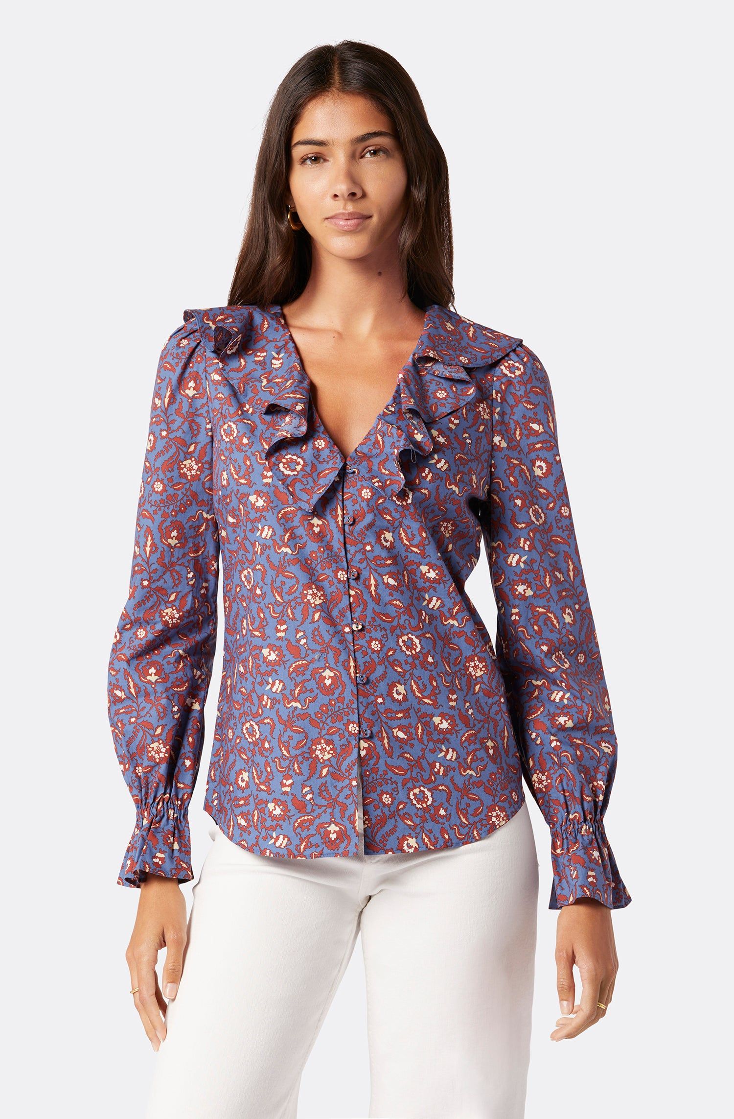 Mazet Long Sleeve Cotton Top sold by Joie