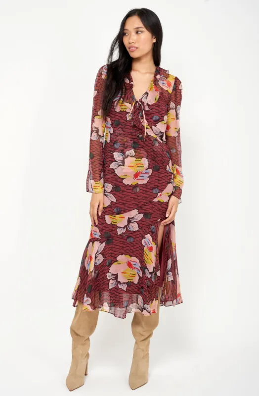 Darrow Maxi Silk Dress sold by Joie