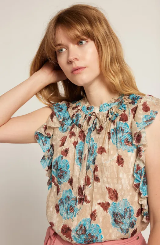 Patricia Sleeveless Silk Top sold by Joie