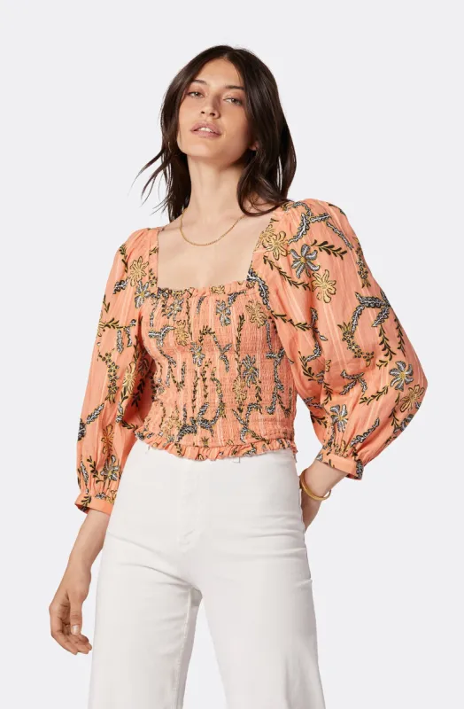 Bension Long Sleeve Cotton Top sold by Joie