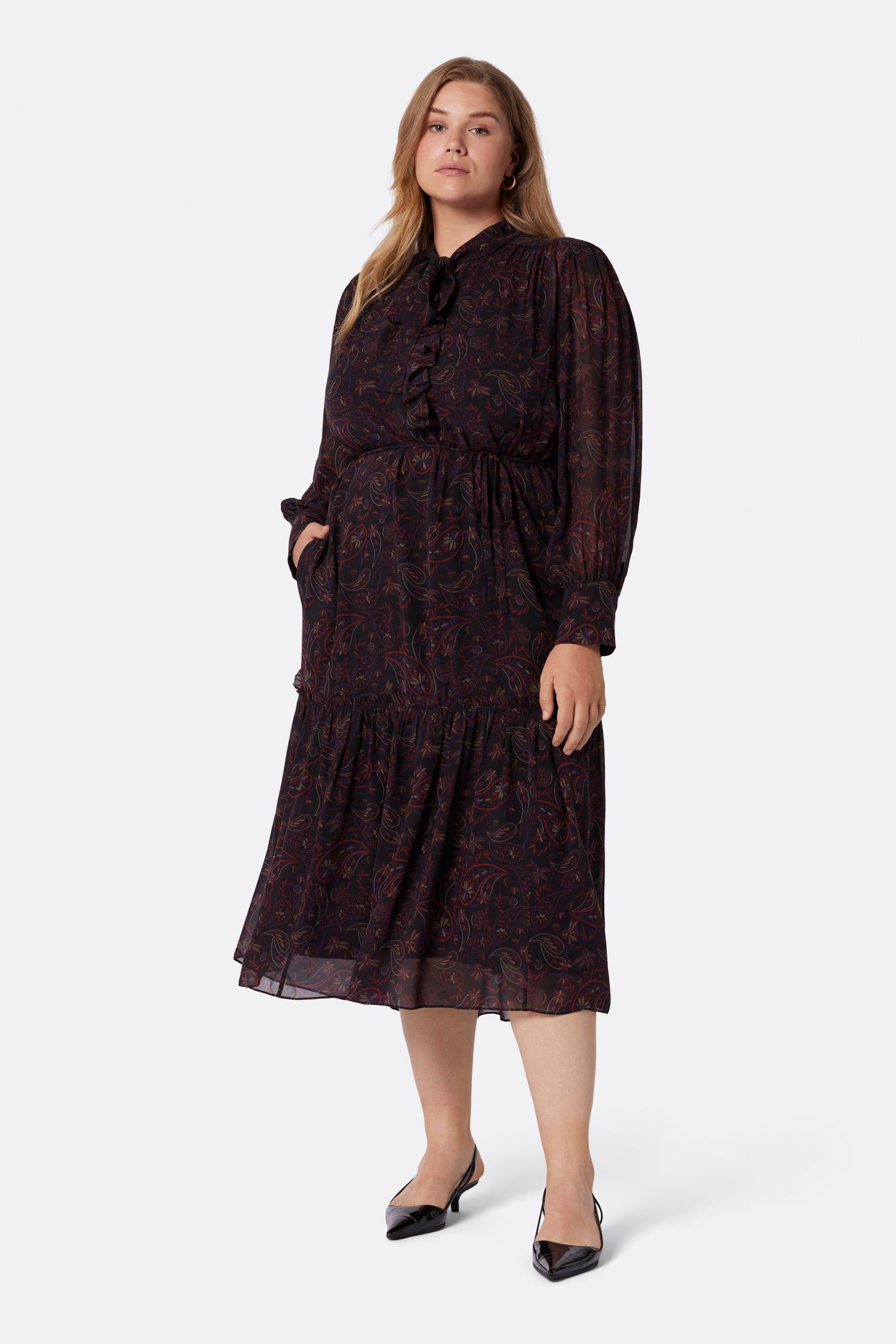 Roussel Midi Silk Dress sold by Joie product image thumbnail 9