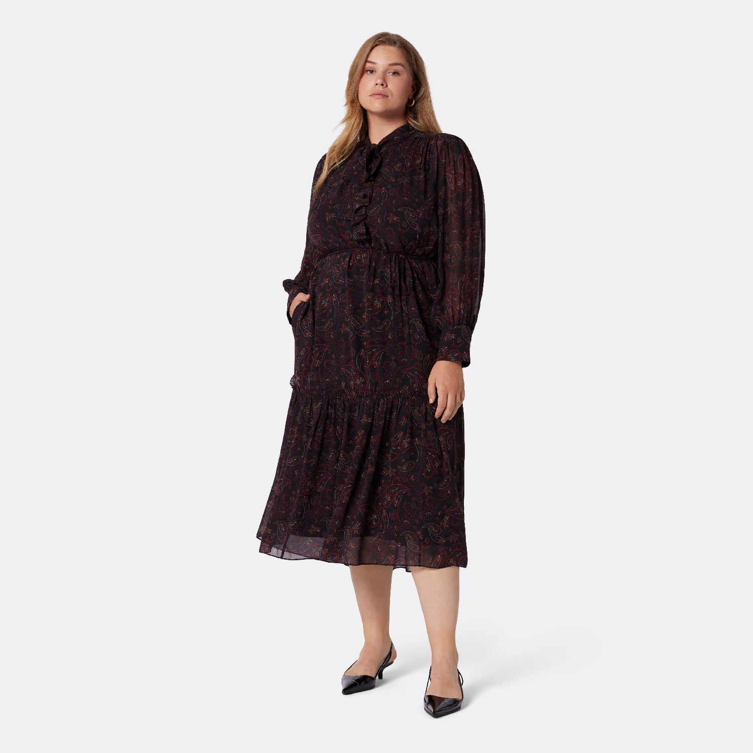 Roussel Midi Silk Dress sold by Joie product image thumbnail 8