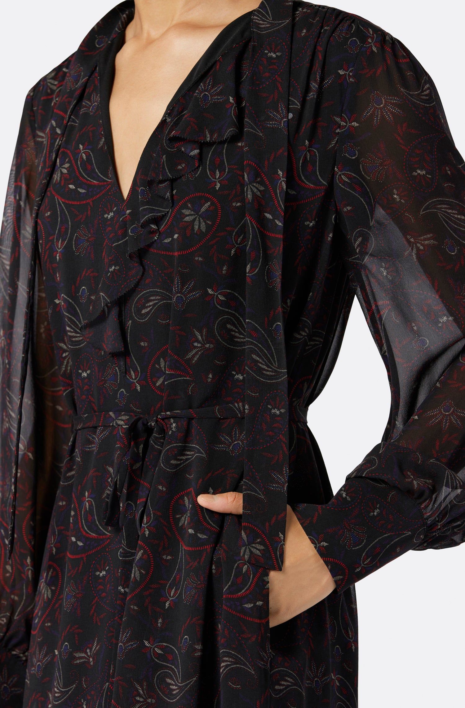 Roussel Midi Silk Dress sold by Joie product image thumbnail 6