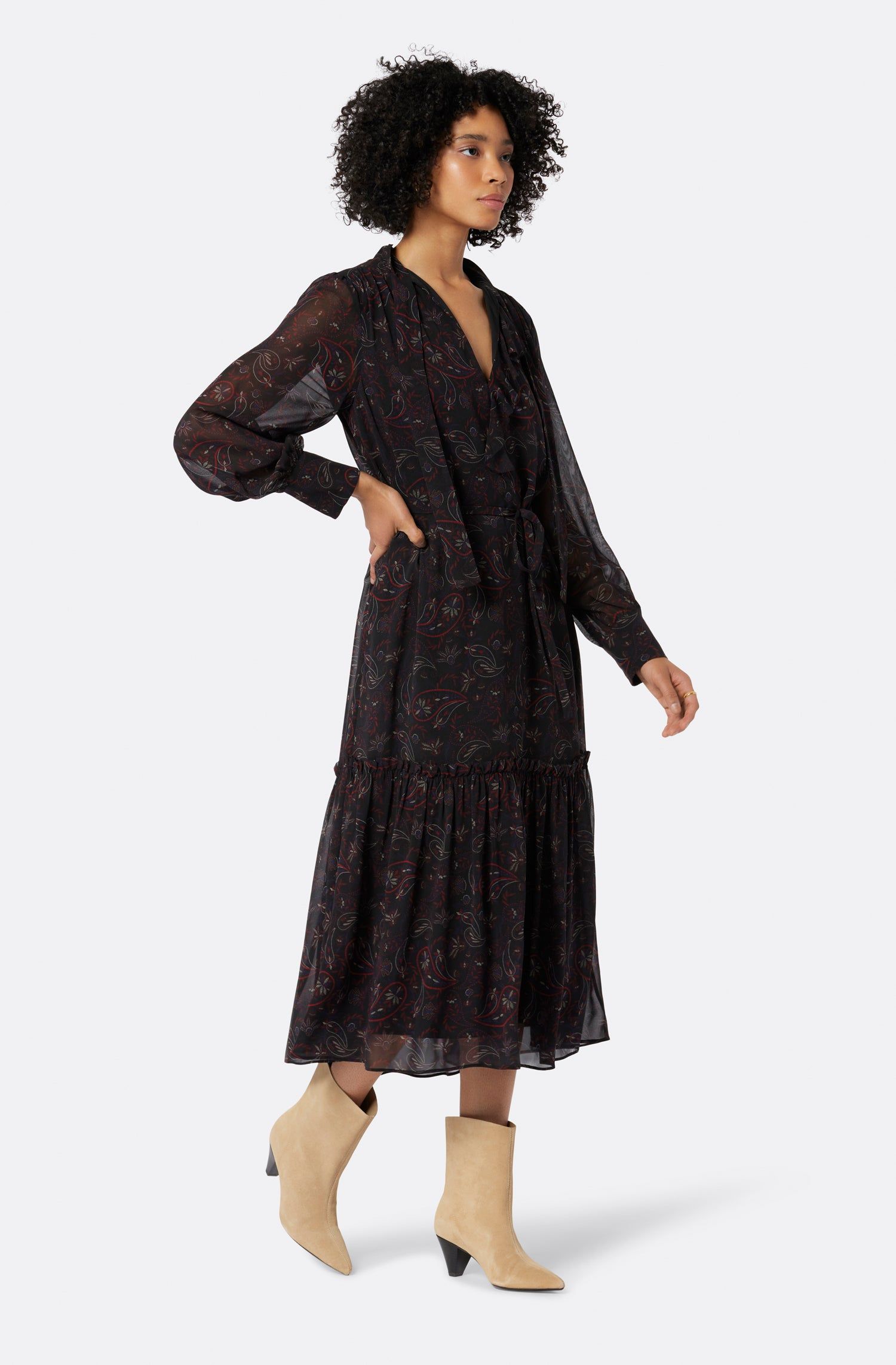 Roussel Midi Silk Dress sold by Joie product image thumbnail 4