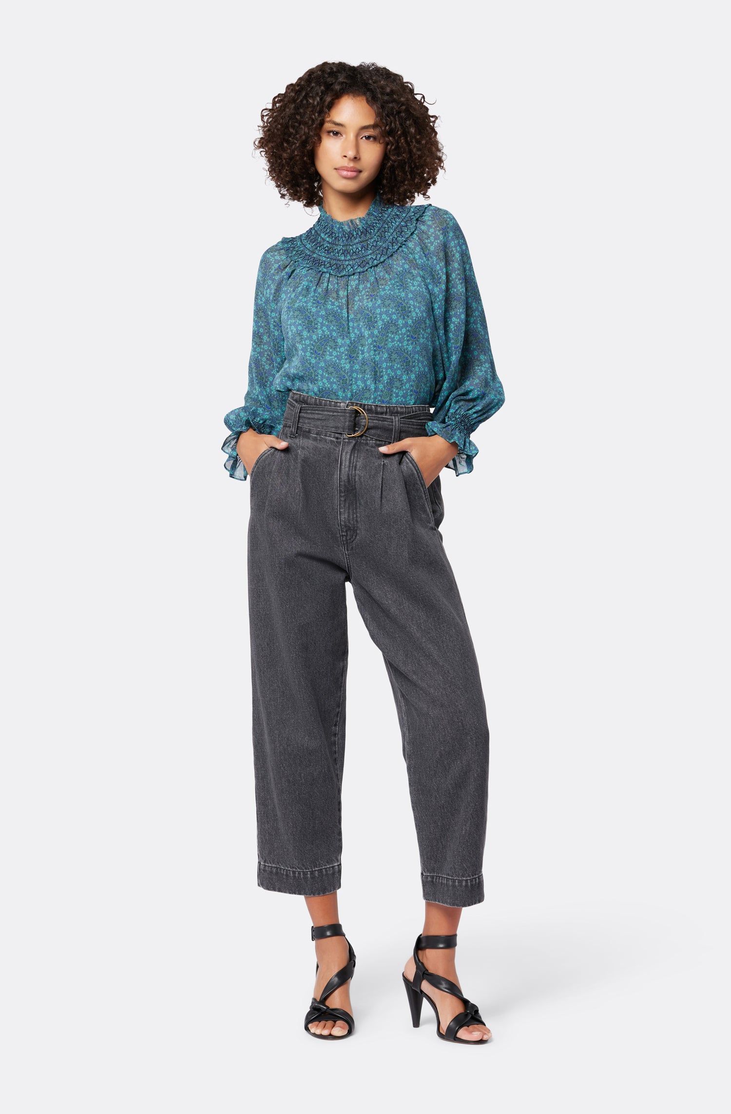 Maia Long Sleeve Silk Top sold by Joie product image thumbnail 2