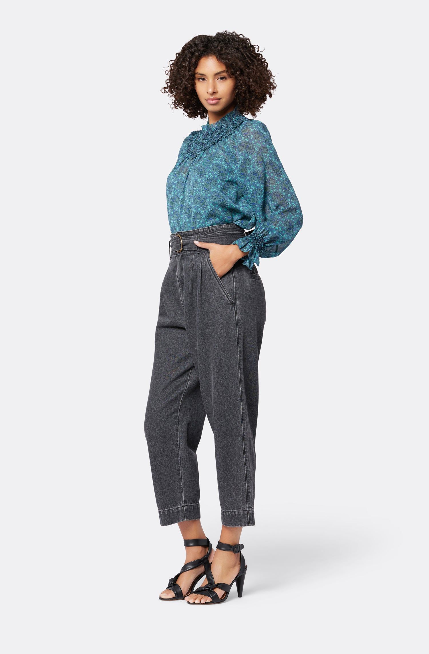 Maia Long Sleeve Silk Top sold by Joie product image thumbnail 4