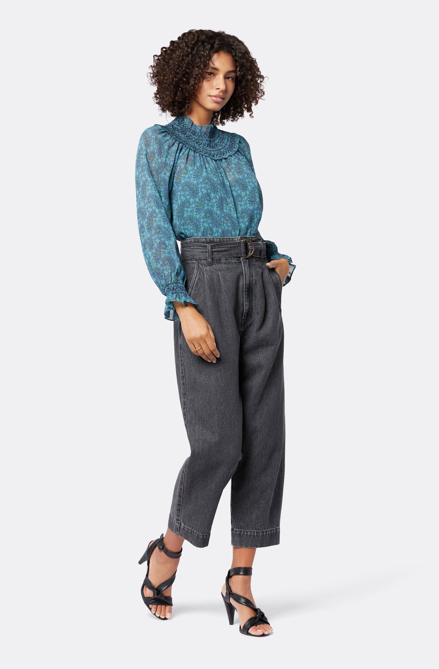 Maia Long Sleeve Silk Top sold by Joie product image thumbnail 3