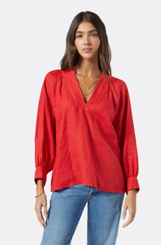 Perci Long Sleeve Linen Top sold by Joie