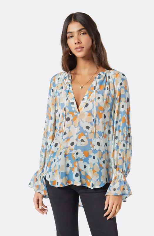 Cecarina Silk Long Sleeve Top sold by Joie