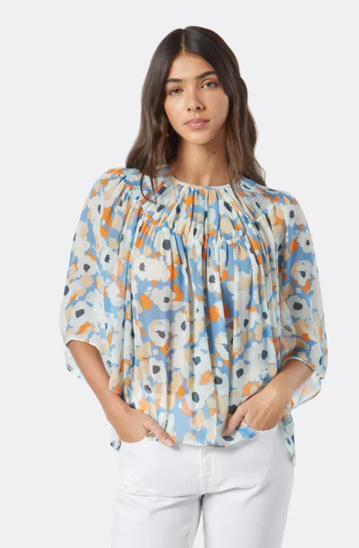 Rosalind Silk Short Sleeve Top sold by Joie