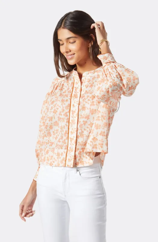 Blaine Long Sleeve Cotton Top sold by Joie