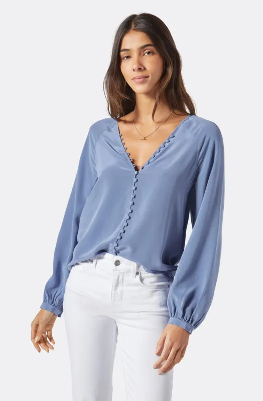 Shariana Long Sleeve Silk Top sold by Joie