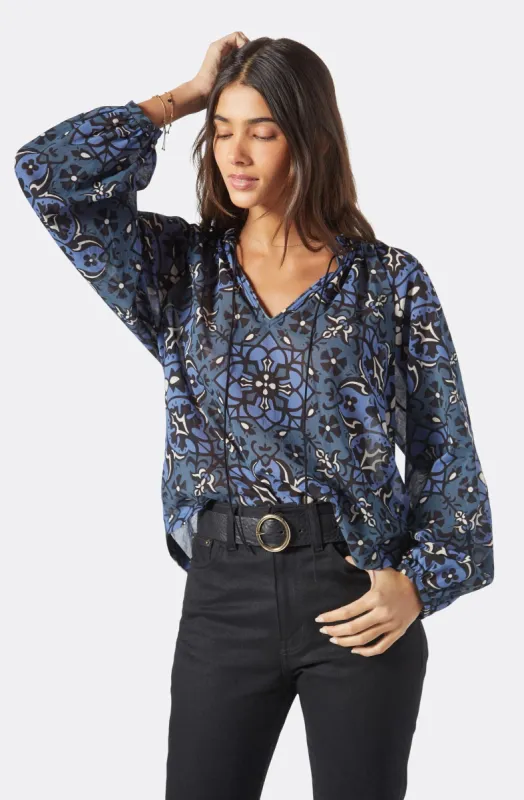 Ogdine Cotton Long Sleeve Top sold by Joie
