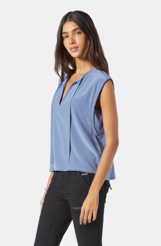 Cerily Silk Short Sleeve Top sold by Joie