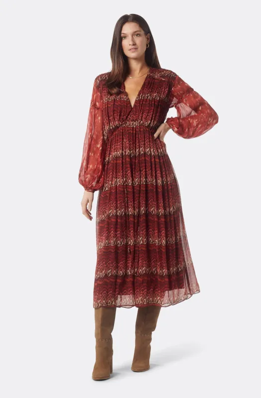 Alquina Silk Midi Dress sold by Joie