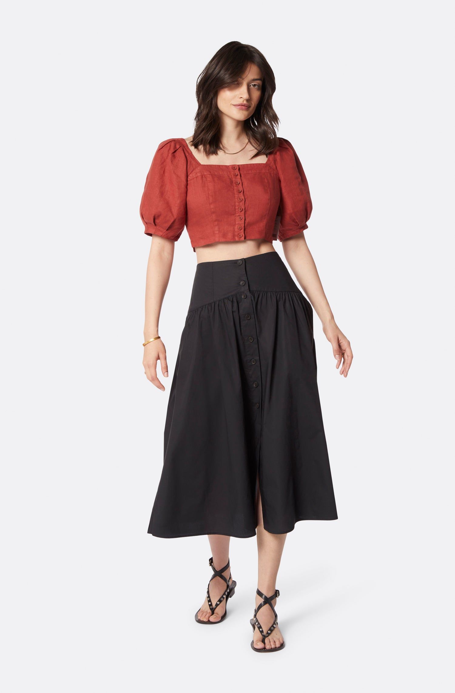 Blanche Short Sleeve Linen Top sold by Joie product image thumbnail 3