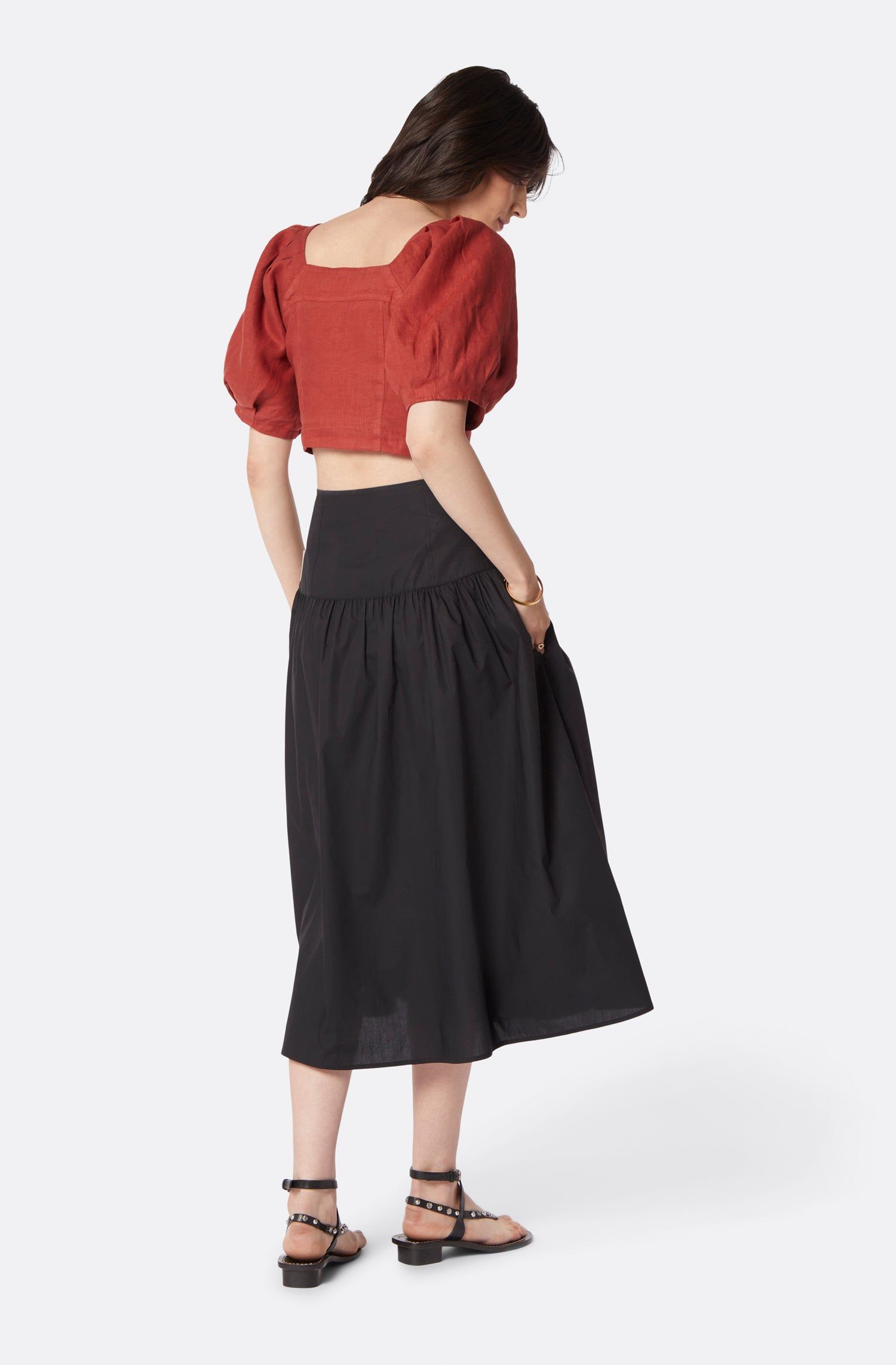 Blanche Short Sleeve Linen Top sold by Joie product image thumbnail 4