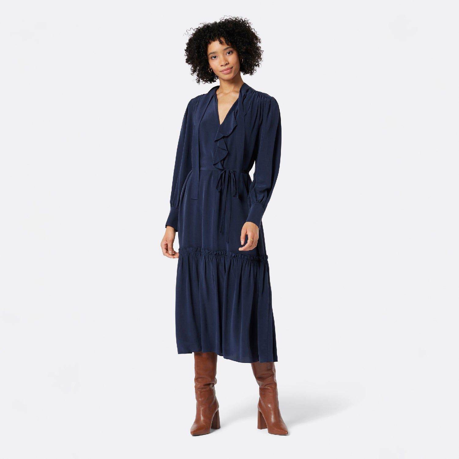 Roussel Silk Midi Dress sold by Joie product image thumbnail 7