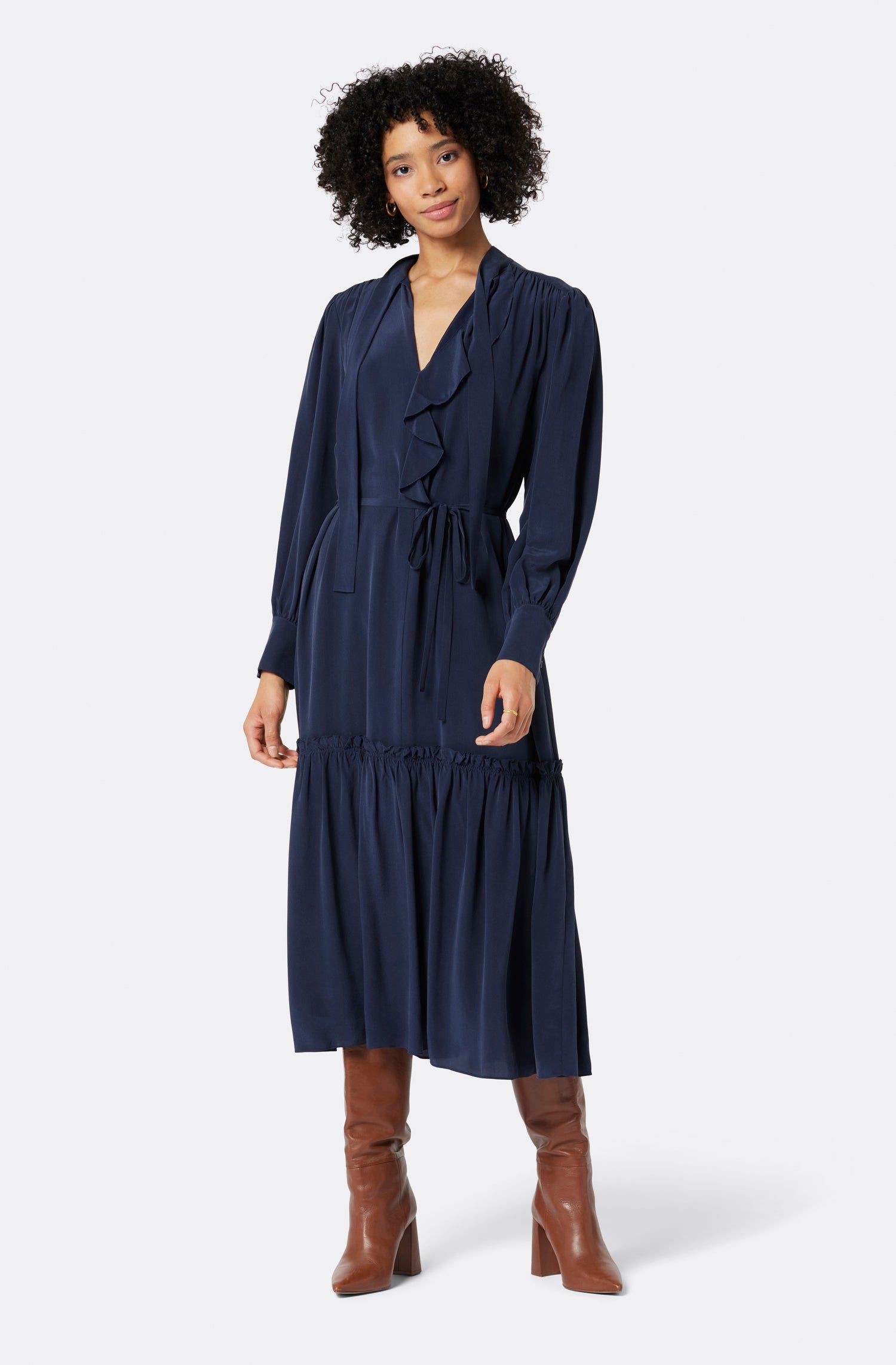 Roussel Silk Midi Dress sold by Joie