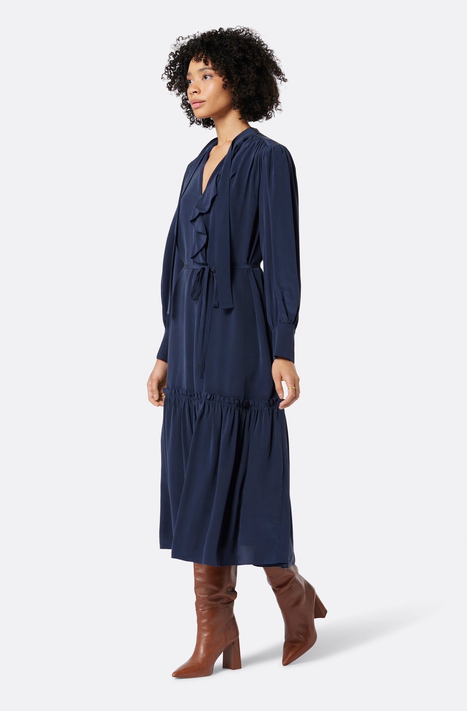 Roussel Silk Midi Dress sold by Joie product image thumbnail 3