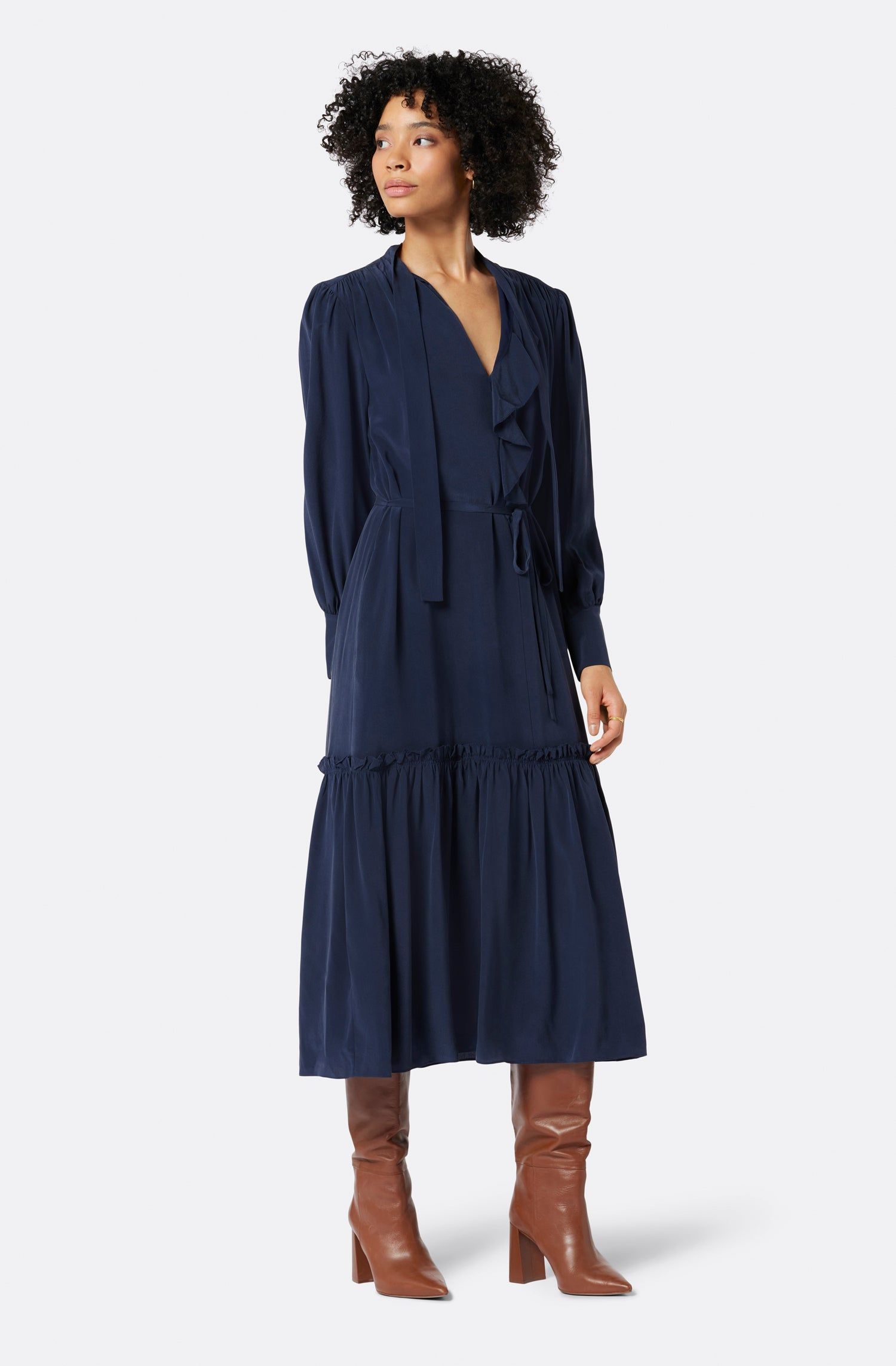 Roussel Silk Midi Dress sold by Joie product image thumbnail 5