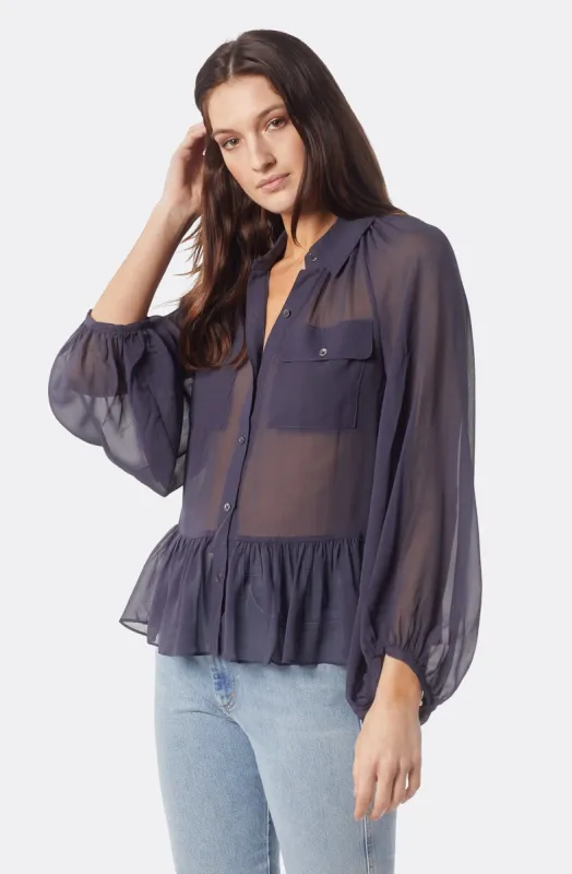Becki Long Sleeve Silk Top sold by Joie