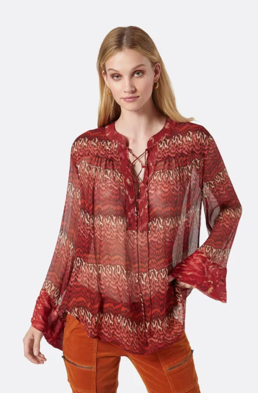 Bremene Long Sleeve Silk Top sold by Joie