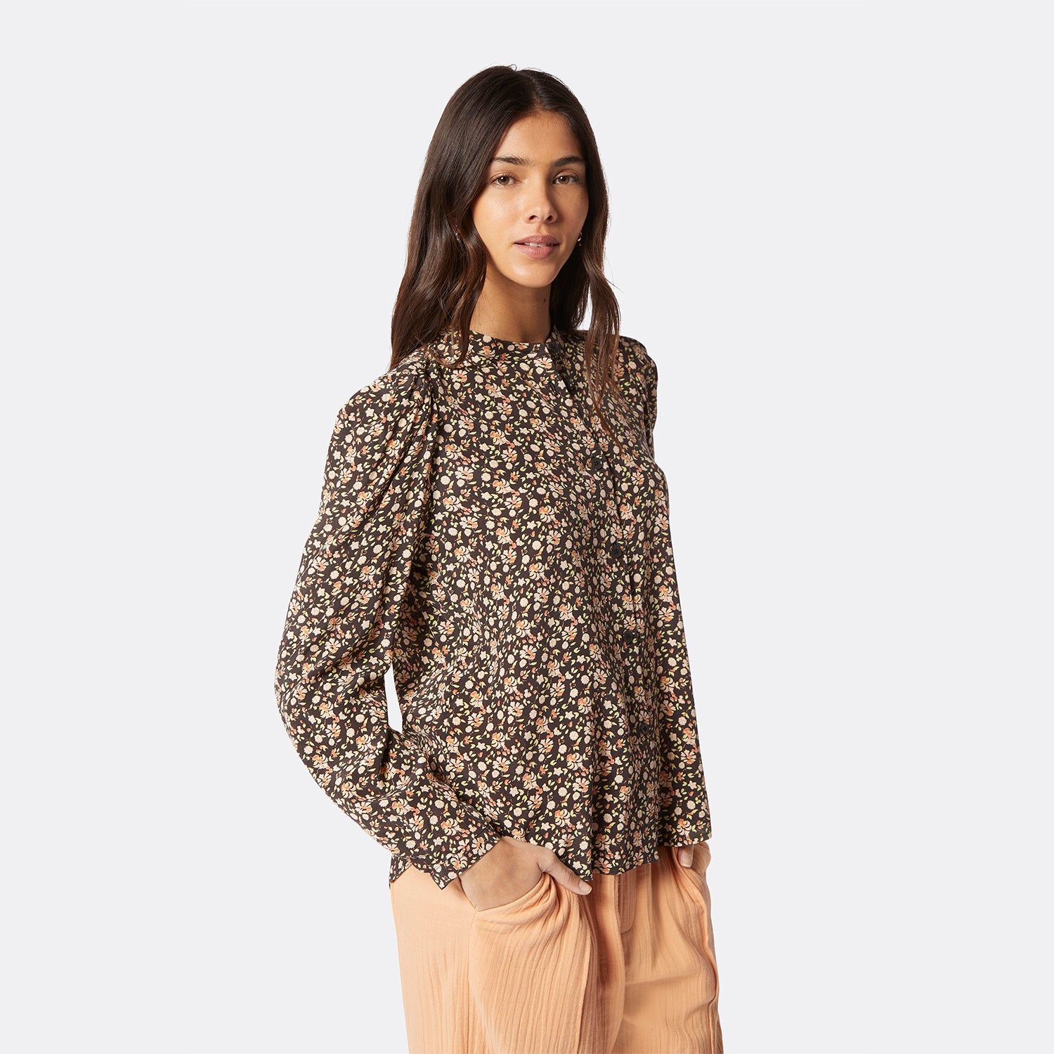 Eldridge Long Sleeve Silk Top sold by Joie product image thumbnail 7