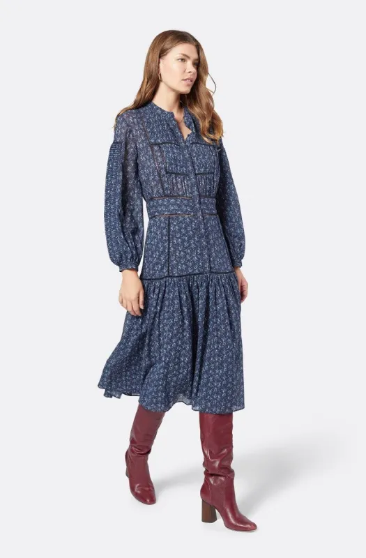 white christmas dresses Rove Linen-Cotton Midi Dress - Back Ties main image 0