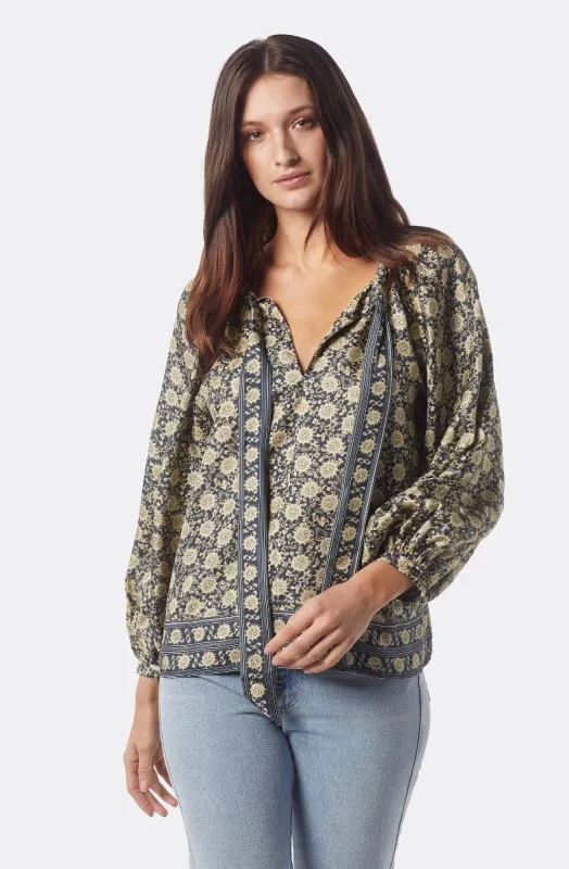 Lomande Long Sleeve Silk Top sold by Joie