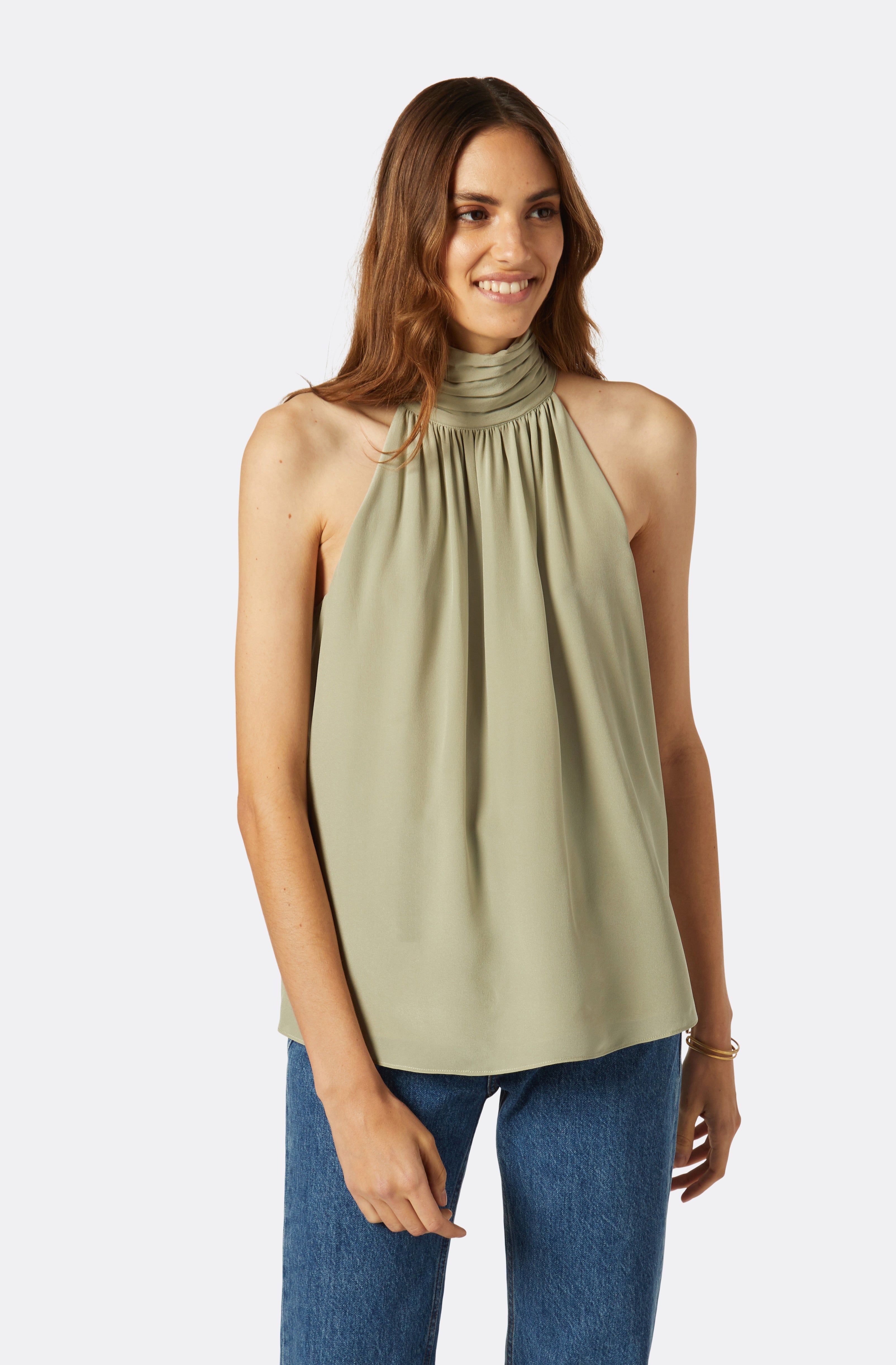 Erola Sleeveless Silk Top sold by Joie