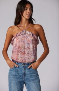 Britta Sleeveless Silk Top sold by Joie