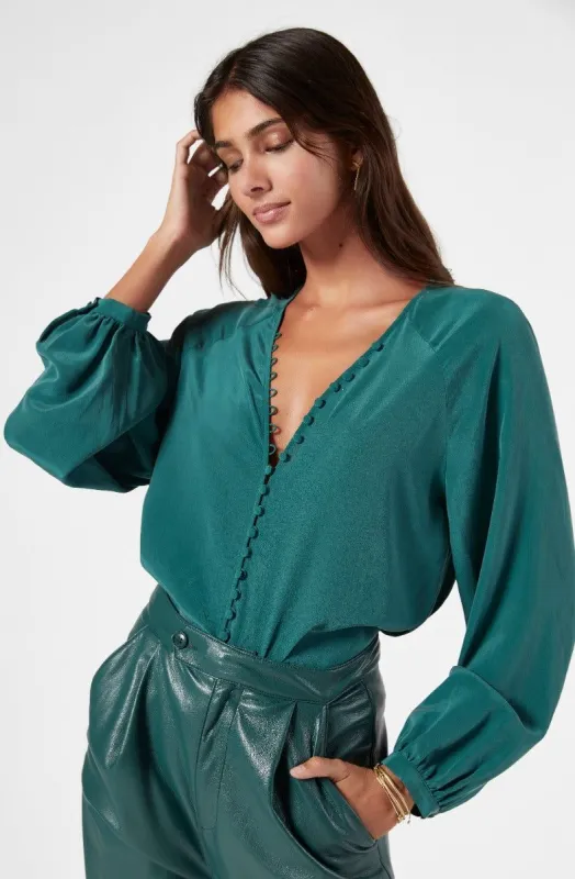 Shariana Long Sleeve Silk Top sold by Joie