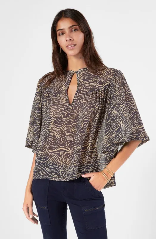 Moore Silk Short Sleeve Top sold by Joie