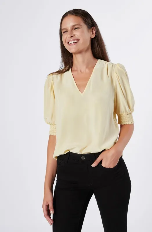 Karemele Short Sleeve Silk Top sold by Joie