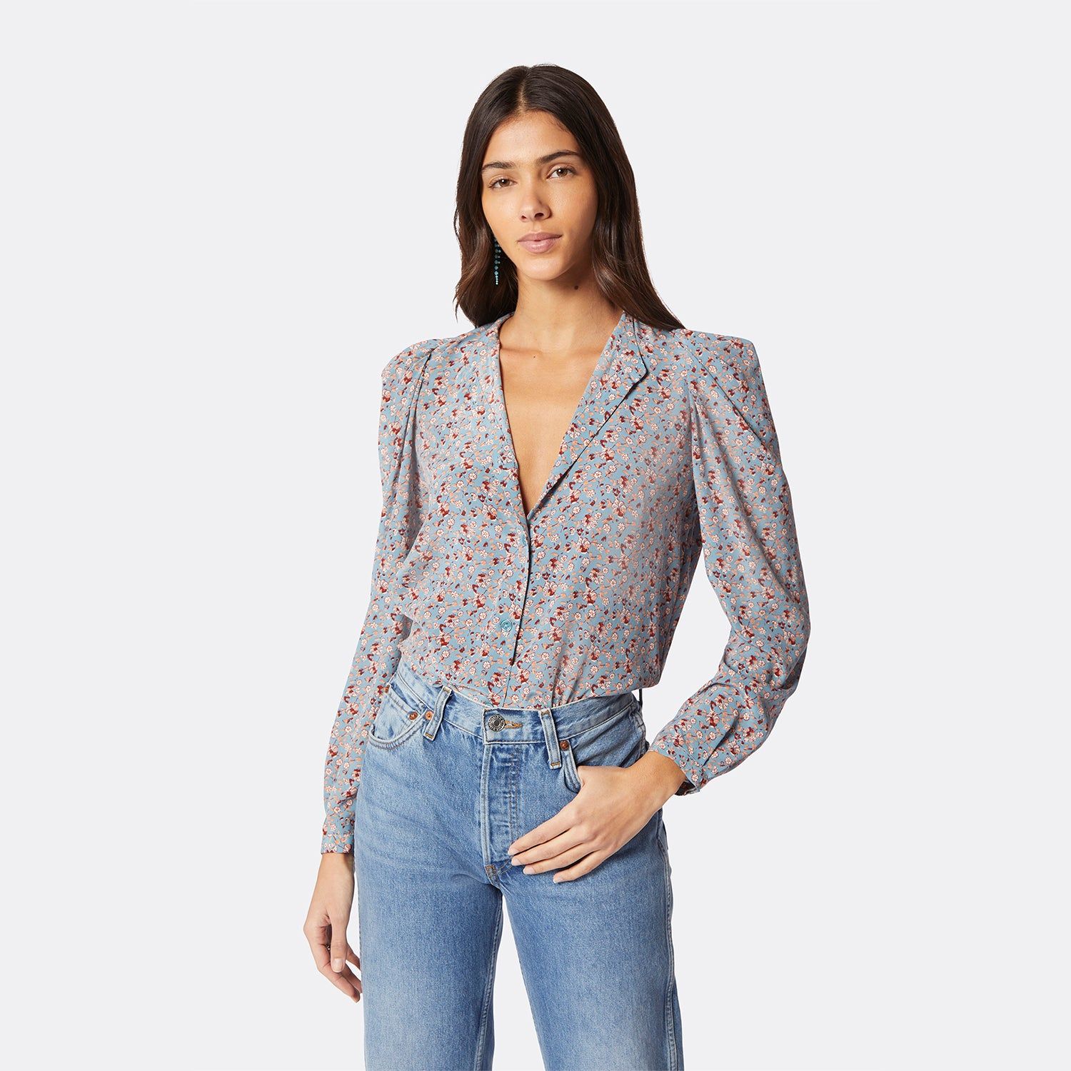 Eldridge Long Sleeve Silk Top sold by Joie product image thumbnail 6