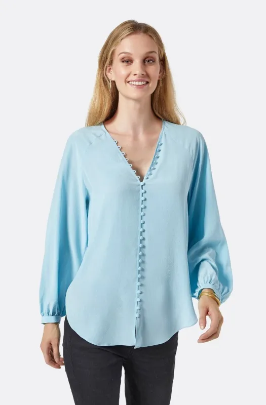 Shariana Long Sleeve Silk Top sold by Joie