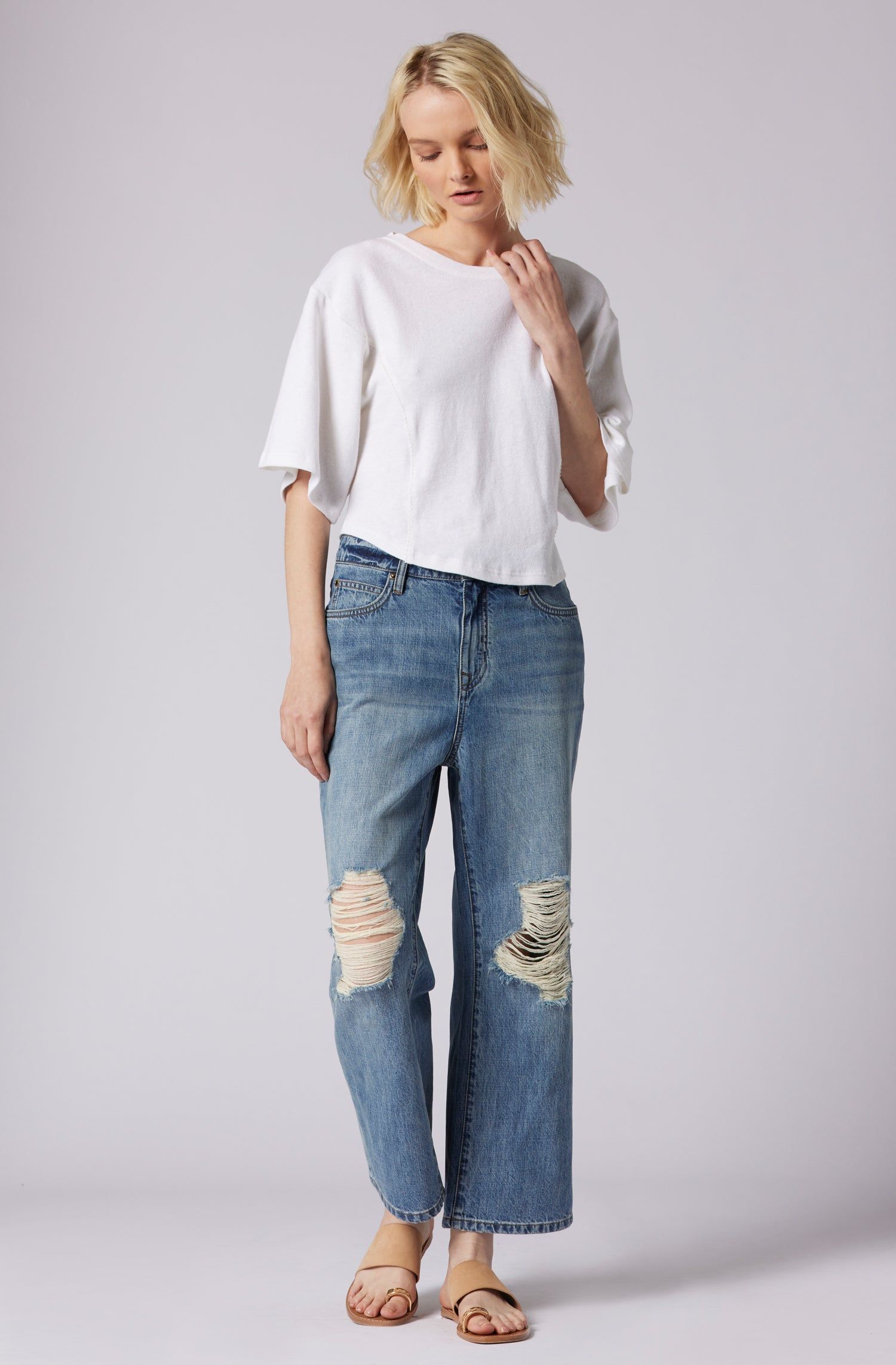 Evie Relaxed Cropped Jean sold by Joie product image thumbnail 3