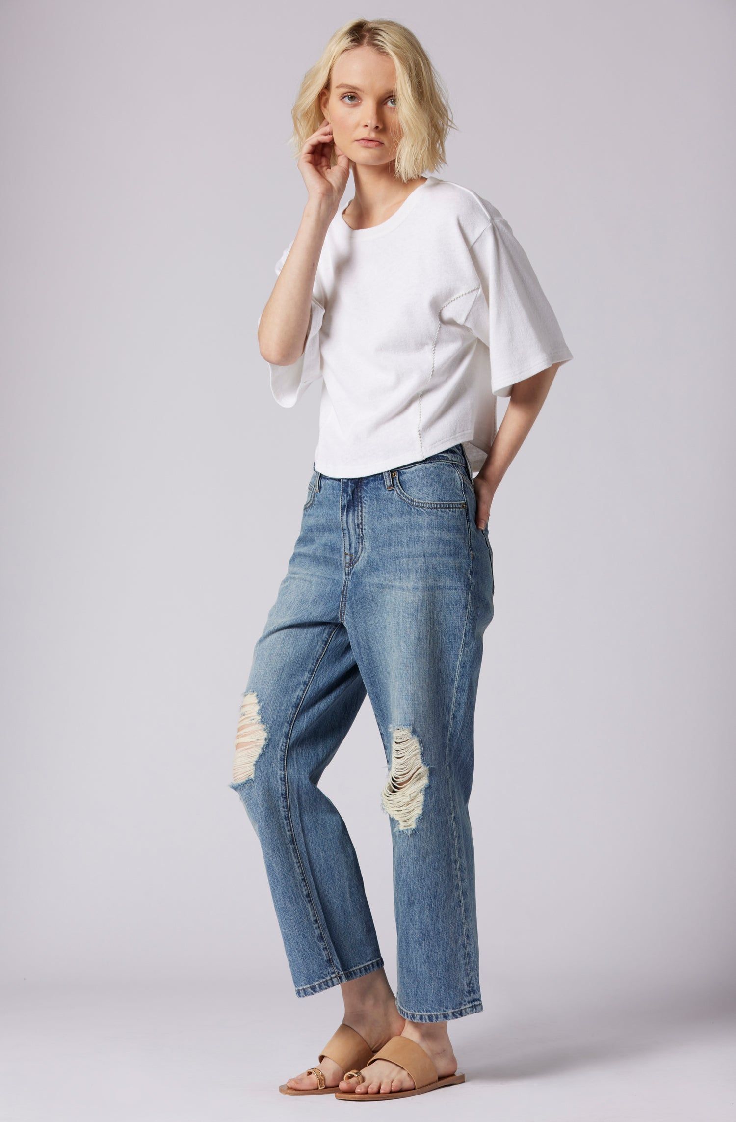 Evie Relaxed Cropped Jean sold by Joie product image thumbnail 2